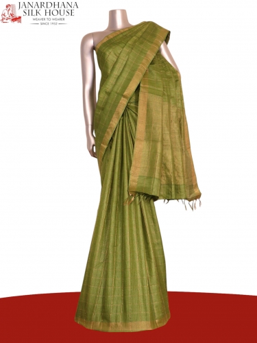 Handloom Pure Tussar Silk Saree